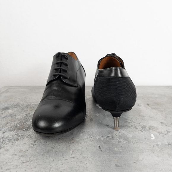 𝅺Vintage Dries Van Noten Kitten Heel Oxford VERY RARE Authentic Lace Up - Picture 3 of 9